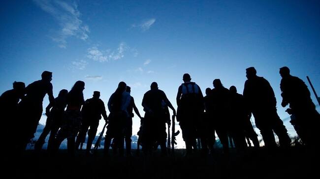 Integrantes de la guerrilla de las Farc. Foto: Colprensa - Juan Páez