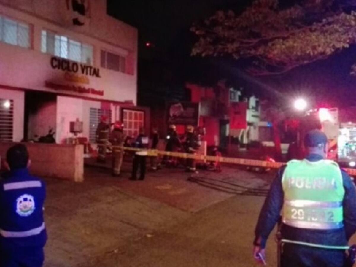 Incendio en clínica para personas con enfermedad mental, al sur de Cali