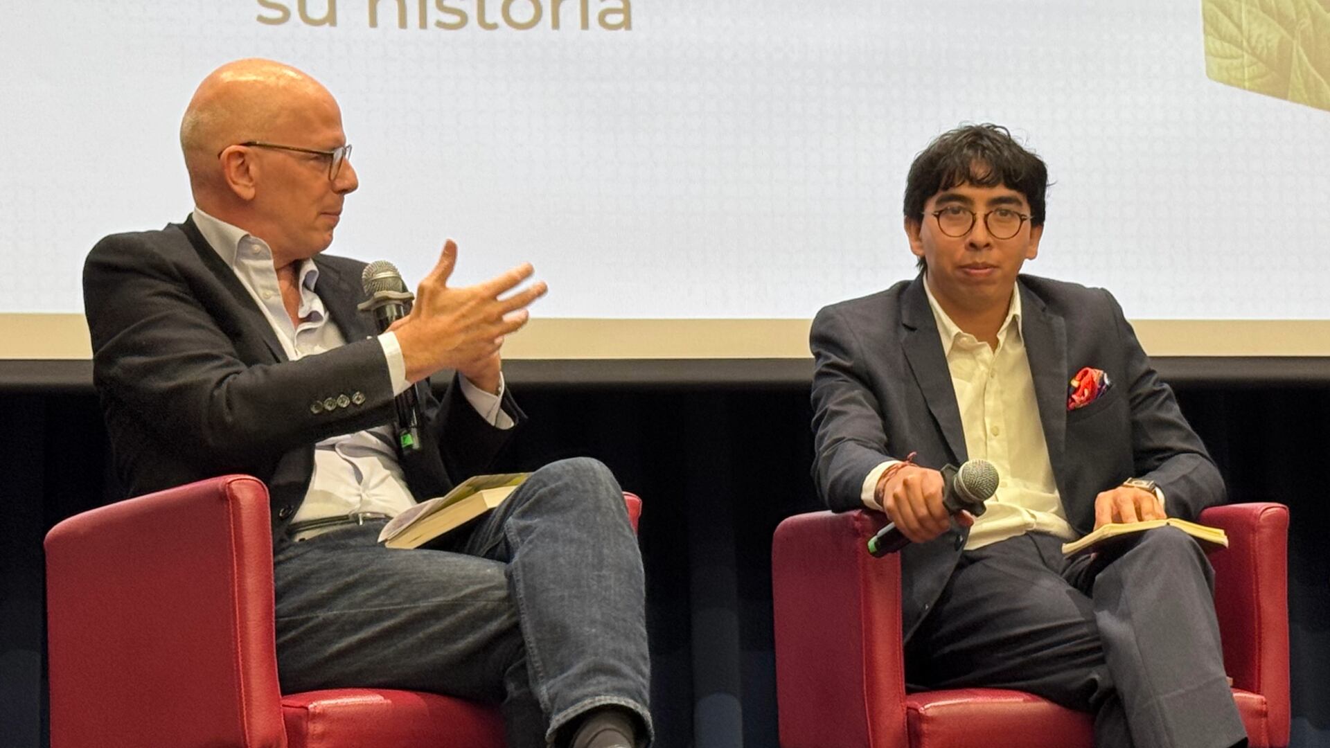 Alejandro Santos y Diego Aretz. | Foto: Caracol Radio - Juan Camilo Paiba