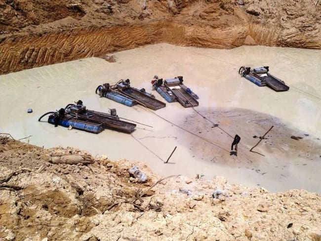 La Minería ilegal está acabando con recursos naturales en el sur de Bolívar