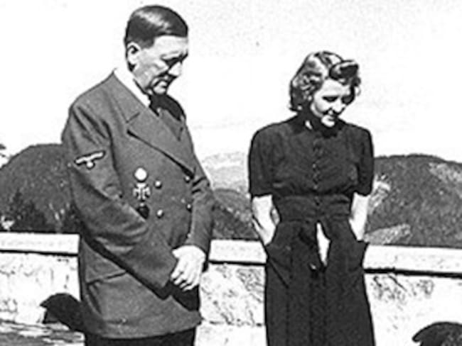 Hitler y de esposa, Eva Braun. Foto: Difusión.