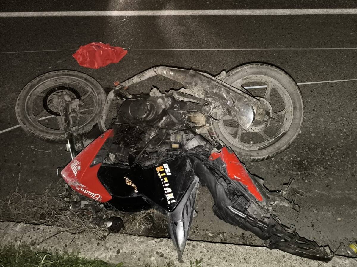 Murió motociclista tras fuerte choque con un automóvil en la zona norte de Cartagena