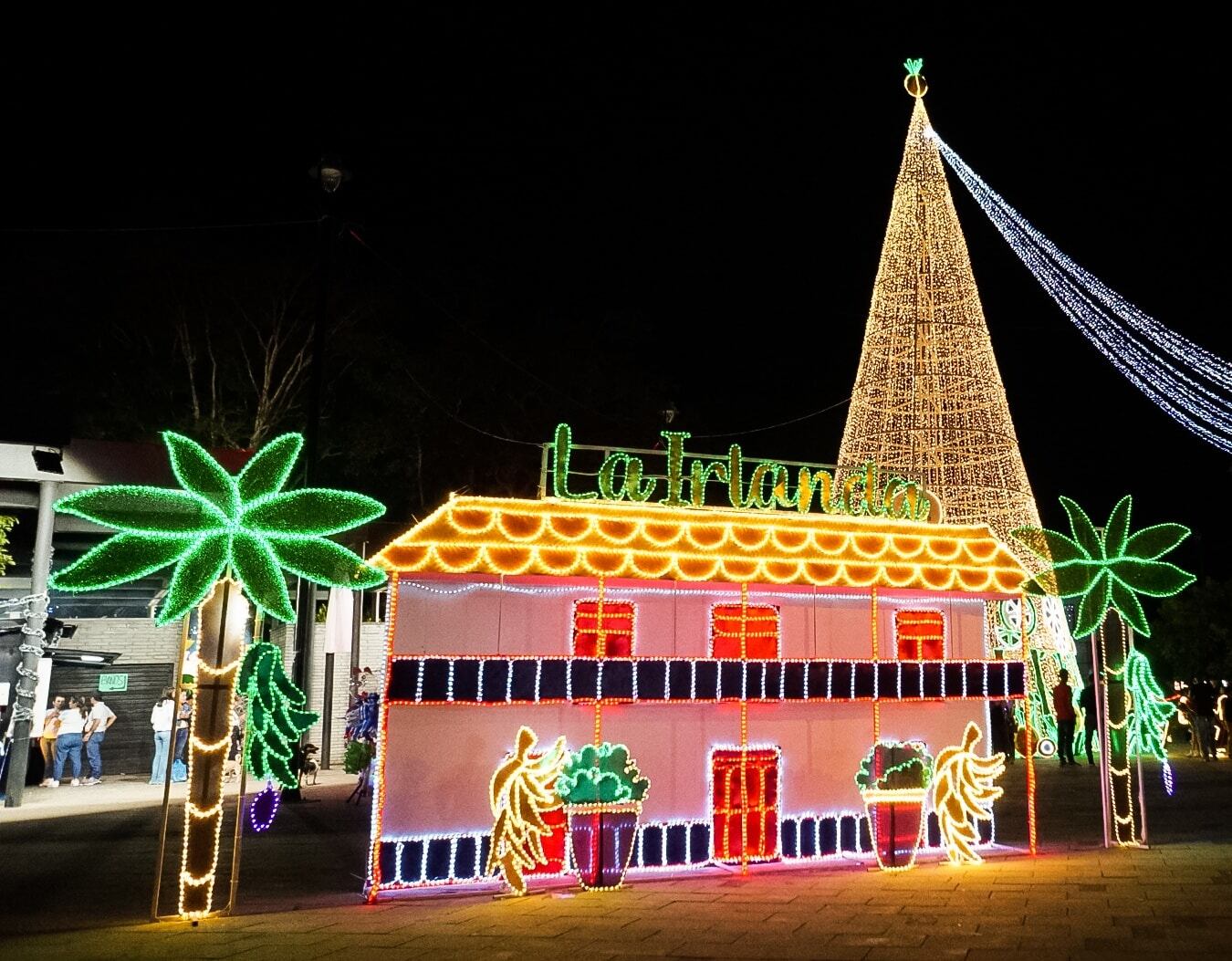 Alumbrado navideño en La Tebaida, Quindío. Foto Cortesía Edeq