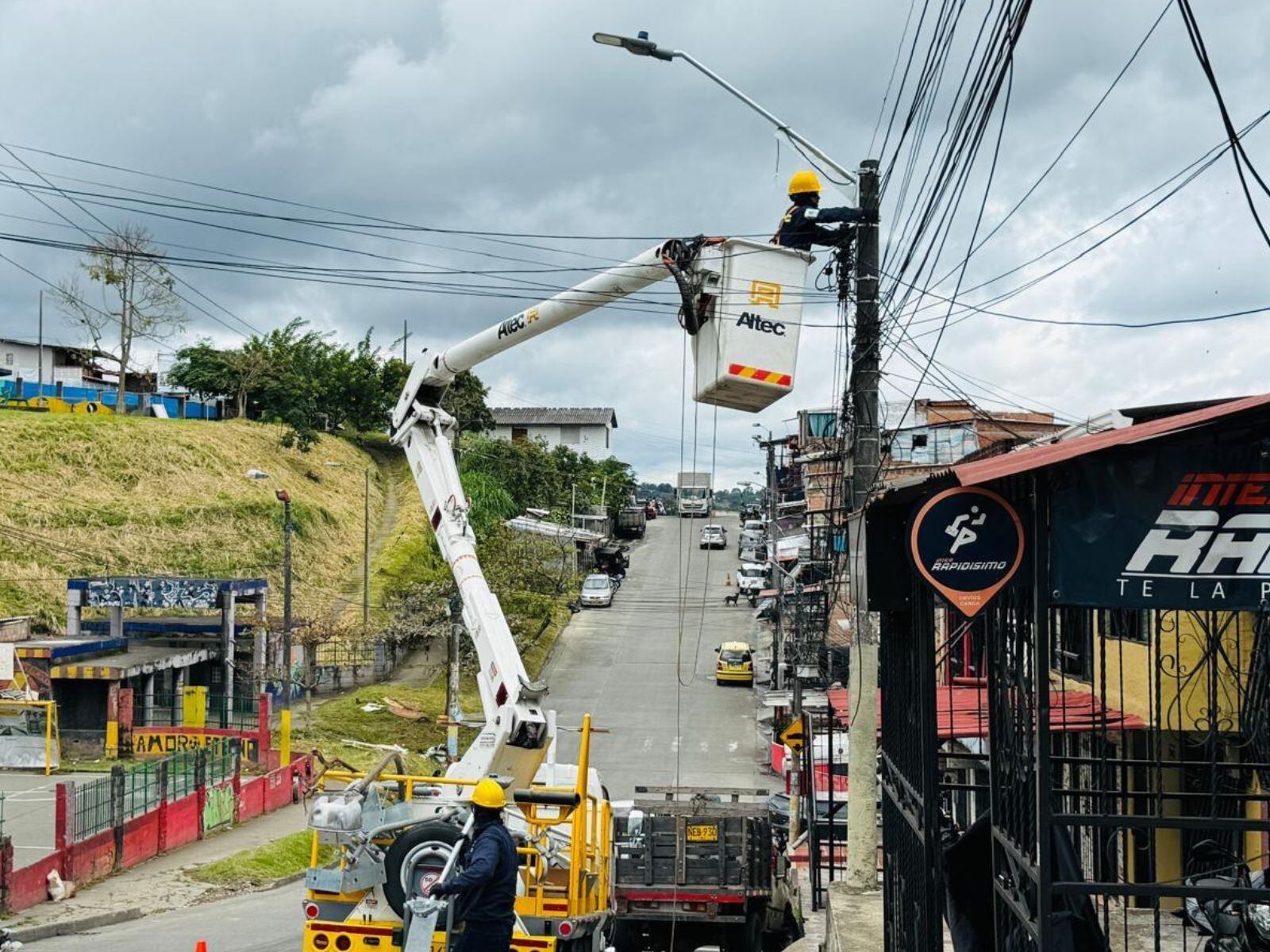 Alumbrado público en Pereira (foto Alcaldía de Pereira)