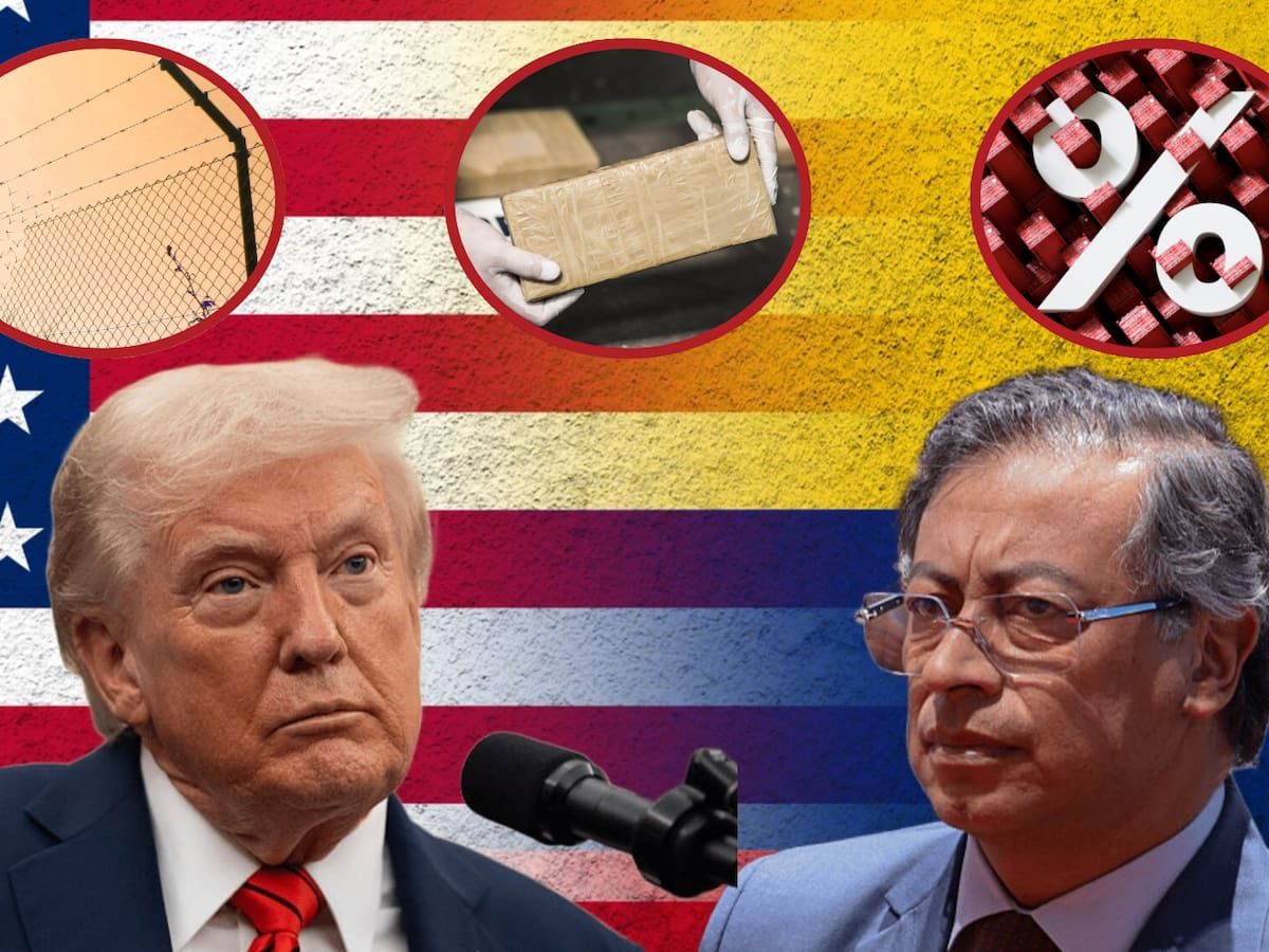 Aranceles, migrantes y lucha contra el narcotráfico: los temas que han enfrentado a Petro y Trump