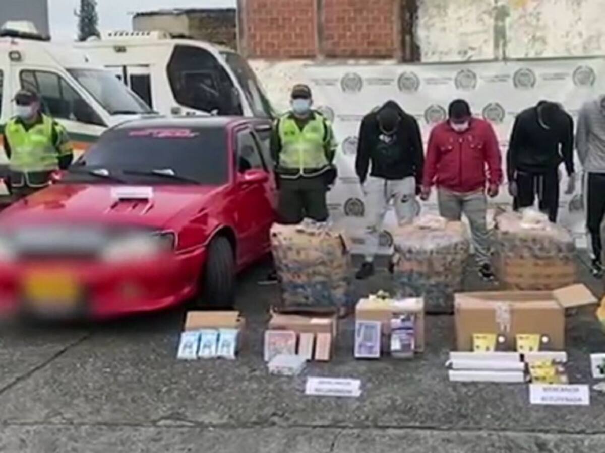 Capturan en vía La Línea, Quindío a atracadores de vehículos de encomienda