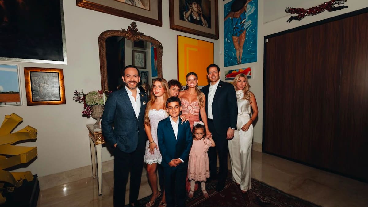 Las fotos de la cena privada entre De la Espriella y Marco Rubio en su casa en Barranquilla