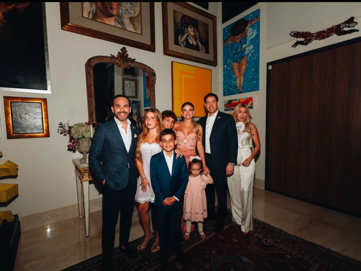 Las fotos de la cena privada entre De la Espriella y Marco Rubio en su casa en Barranquilla