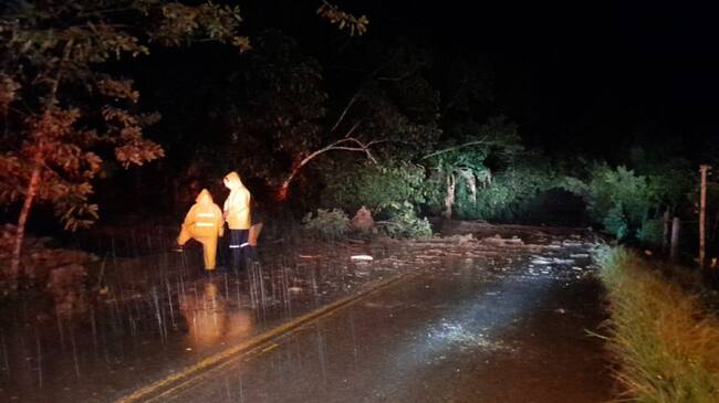 Las lluvias dejaron afectaciones en Planadas.