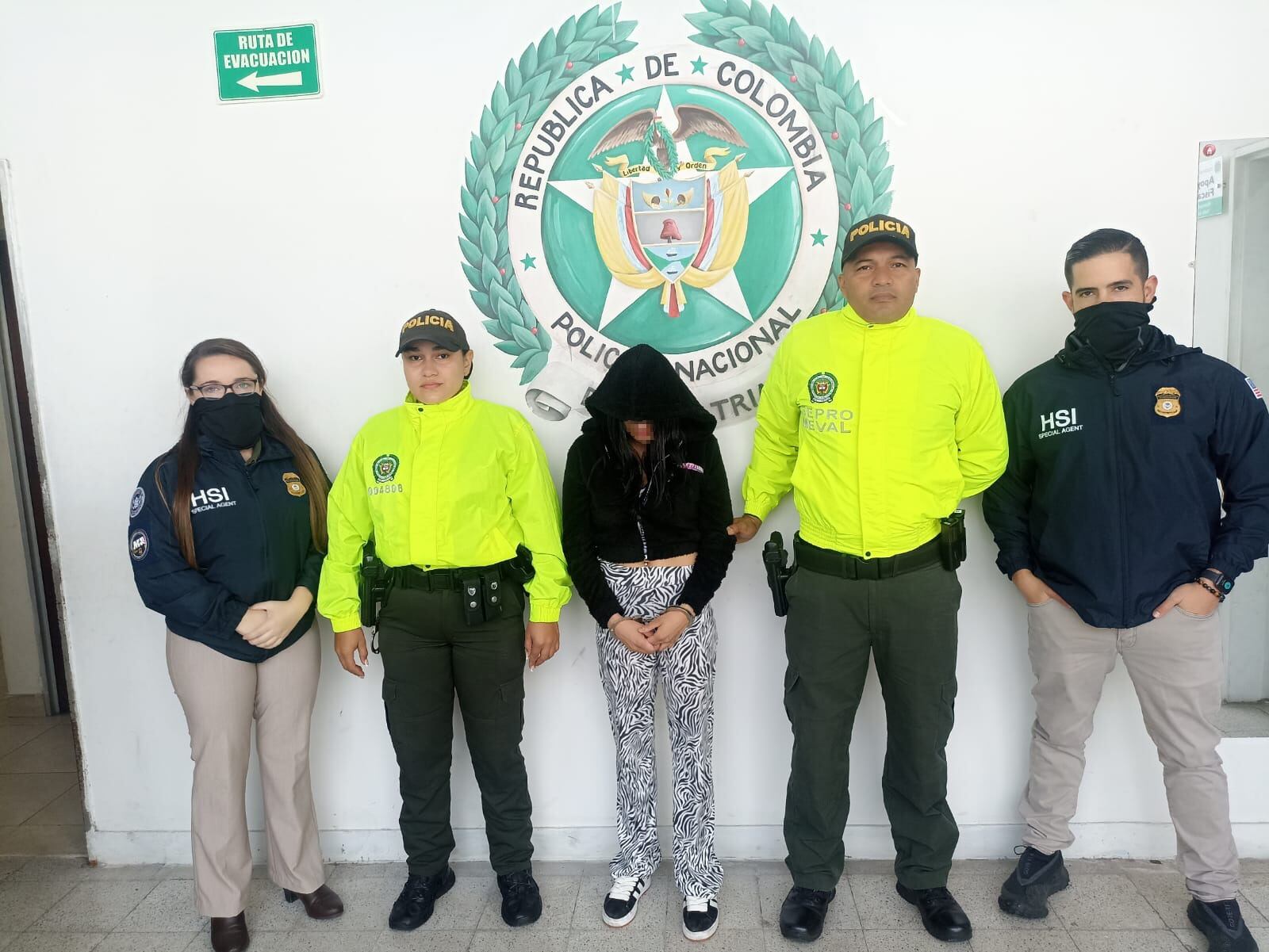 Capturan dos jóvenes por explotación sexual de menores de edad. Foto: Policía Metropolitana