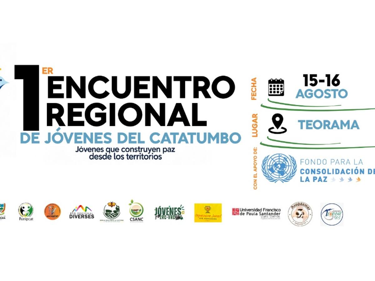 Jóvenes del Catatumbo se reunirán en Teorama para construir paz territorial