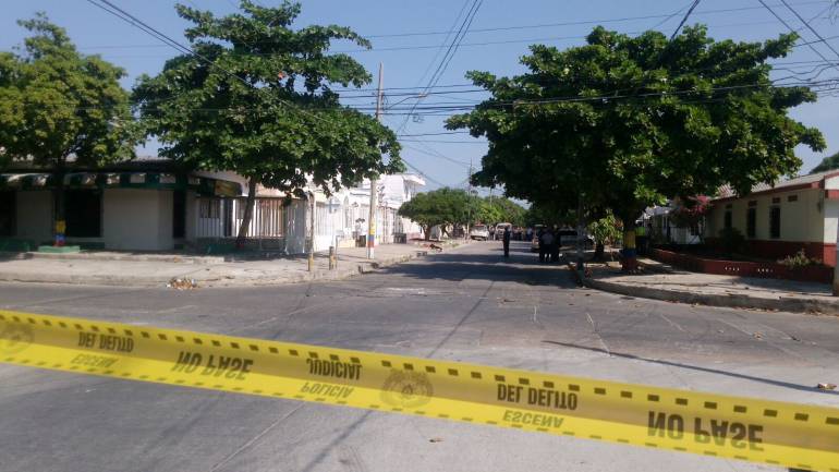 Sector del barrio San José donde fue abatido el delincuente