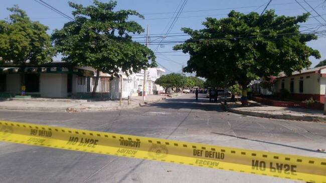 Sector del barrio San José donde fue abatido el delincuente