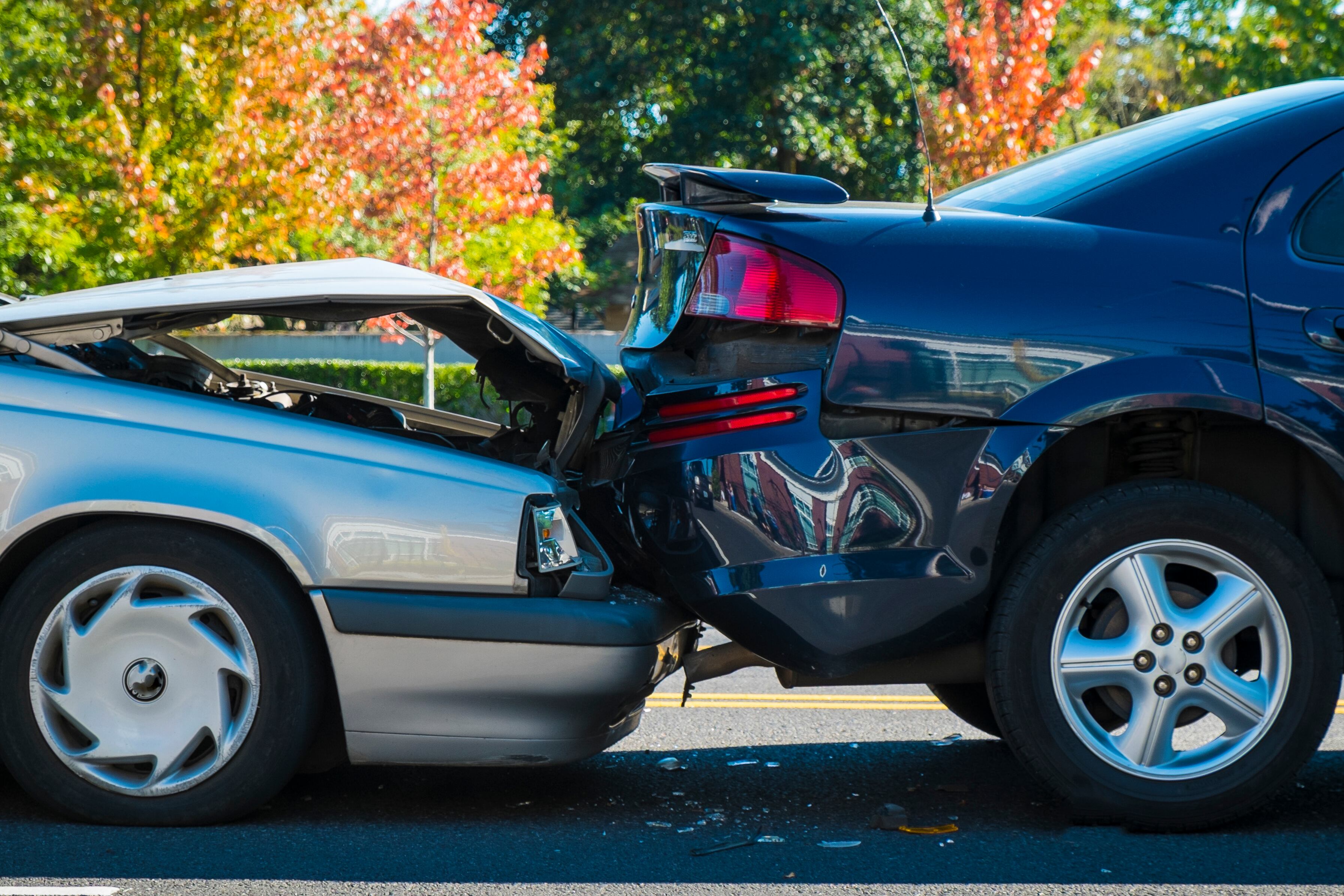 Carros chocados. (Getty Images)
