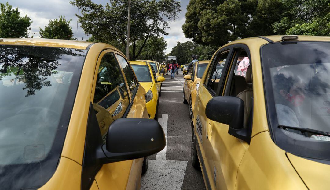 Taxis en Bogotá. 