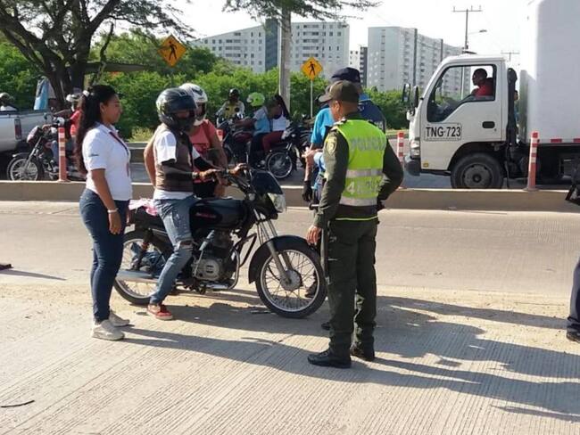 Mototaxistas de Cartagena rechazan operativos de control de las autoridades