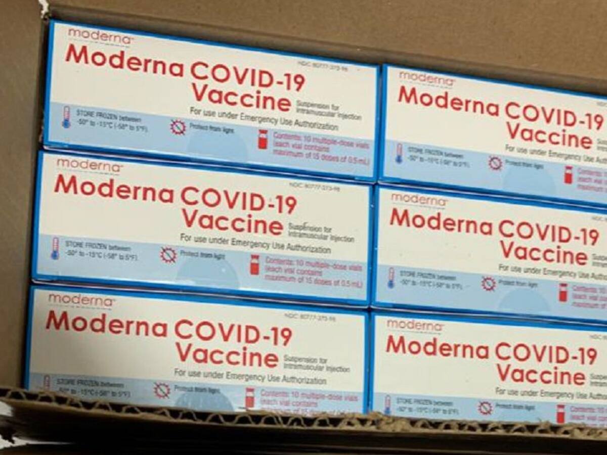 Cartagena recibió nuevo lote de vacunas de Moderna para segundas dosis