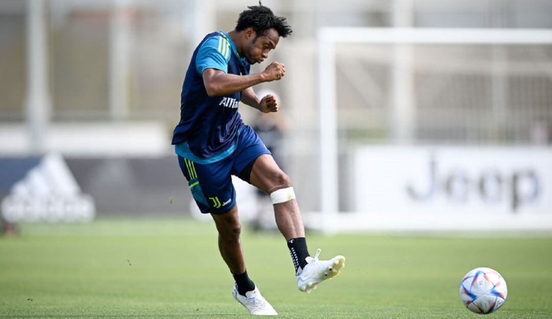 Juan Guillermo Cuadrado en pretemporada con la Juventus