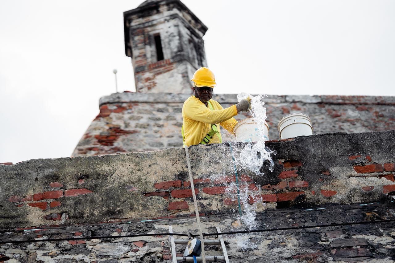Obras de conservación en el patrimonio fortificado de Cartagena