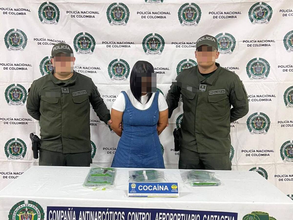 En Cartagena mujer fue detenida con cocaína cuando pretendía viajar a Países Bajos