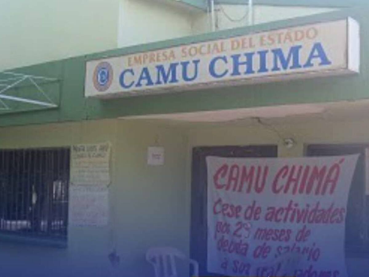 Crisis en el Camu de Chimá: suspensión de servicios por falta de pago a empleados