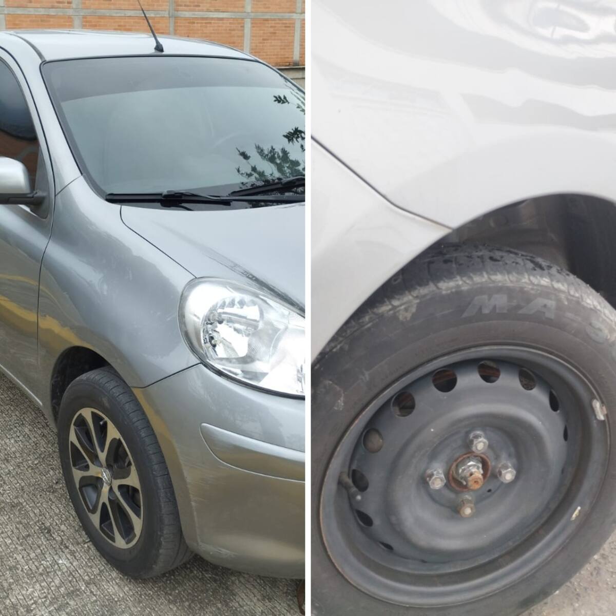¡Totalmente desvalijado! Así entregaron un carro que estaba en los patios de Tránsito