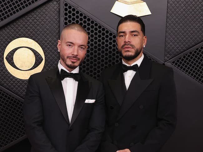 LOS ANGELES, CALIFORNIA - FEBRUARY 01: J Balvin and Ryan Castro attend the 68th GRAMMY Awards on February 01, 2026 in Los Angeles, California. (Photo by John Shearer/Getty Images for The Recording Academy)