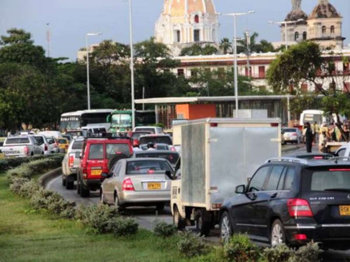 En Cartagena circulan más de 109 mil vehículos y en temporada alta aumenta en 4 mil