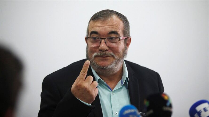 El jefe máximo de las Farc, Rodrigo Londoño, conocido como 'Timochenko', durante una rueda de prensa en Bogota, Colombia Noviembre 25, 2016.. Foto: Agencia Reuters