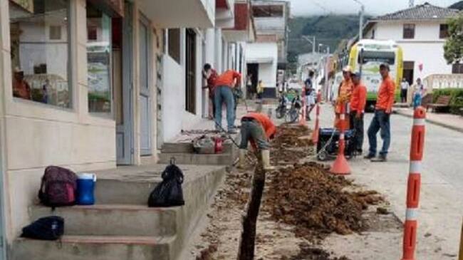 La empresa Grencol es la encargada de las obras
