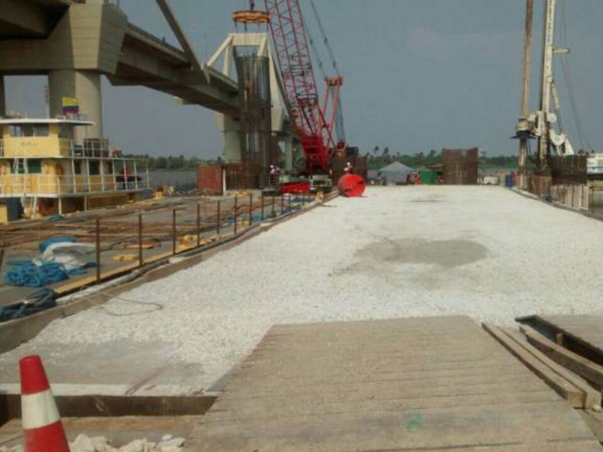 Murió obrero en trabajos del nuevo puente Pumarejo