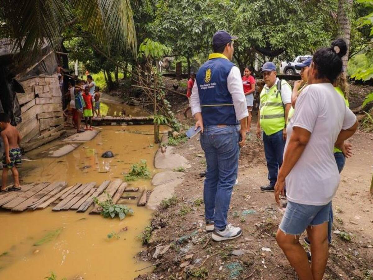 Inundaciones dejan 87 familias damnificadas en Los Bongos y Zarabanda en Montería