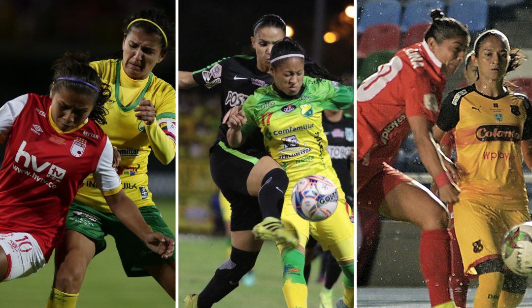 Santa Fe vs Huila (2017), Huila vs Naconal (2018) y América vs Medellín (2019)