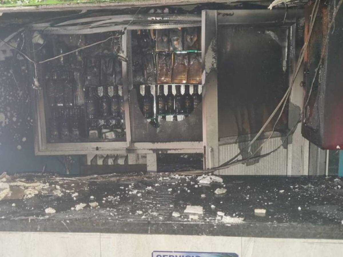 Incendio consumió casino en el barrio Las Gaviotas de Cartagena