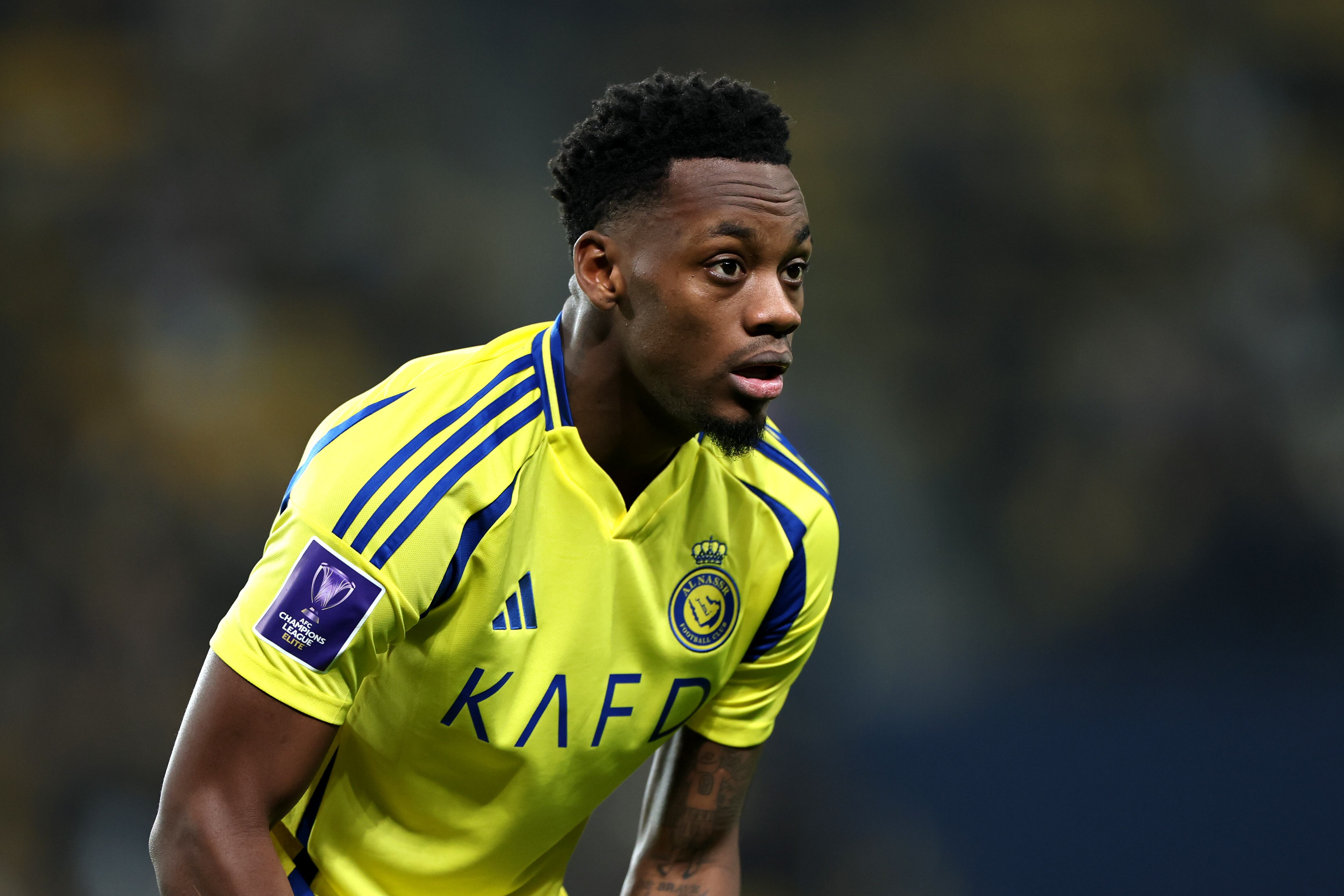 Jhon Jader Durán en su primer partido con el Al-Nassr. (Photo by Abdullah Ahmed/Getty Images)