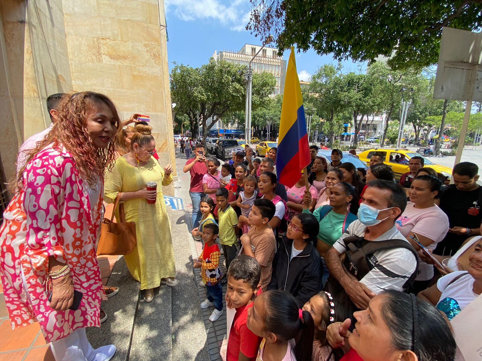 Protesta de comunidad del asentamiento La Gloria de Dios, Cúcuta.
