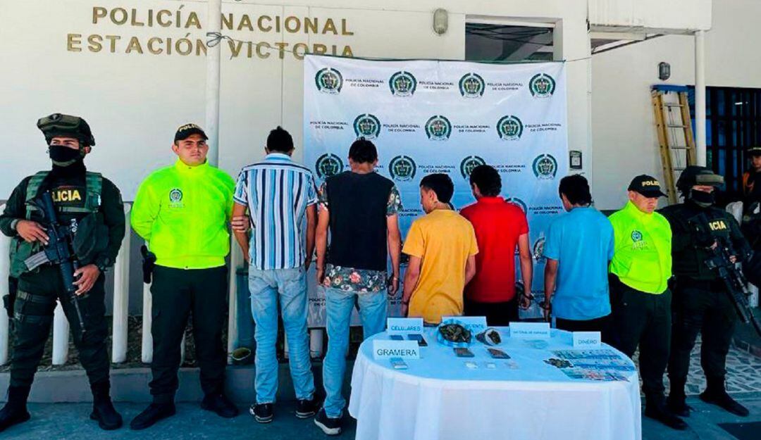 Detenidos en Caldas
