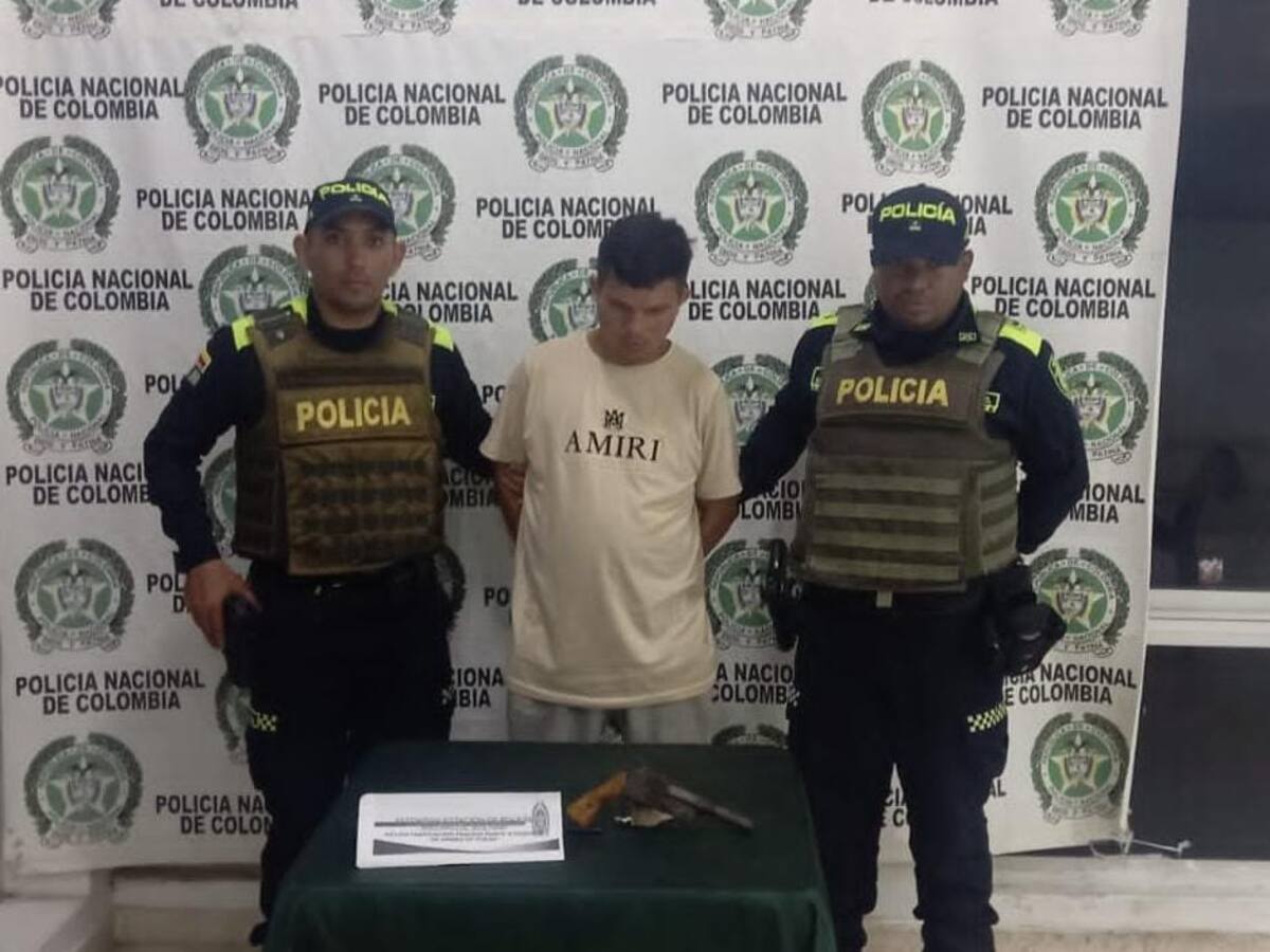 Hombre con arma de fuego hechiza fue capturado por la policía en Magangué, Bolívar