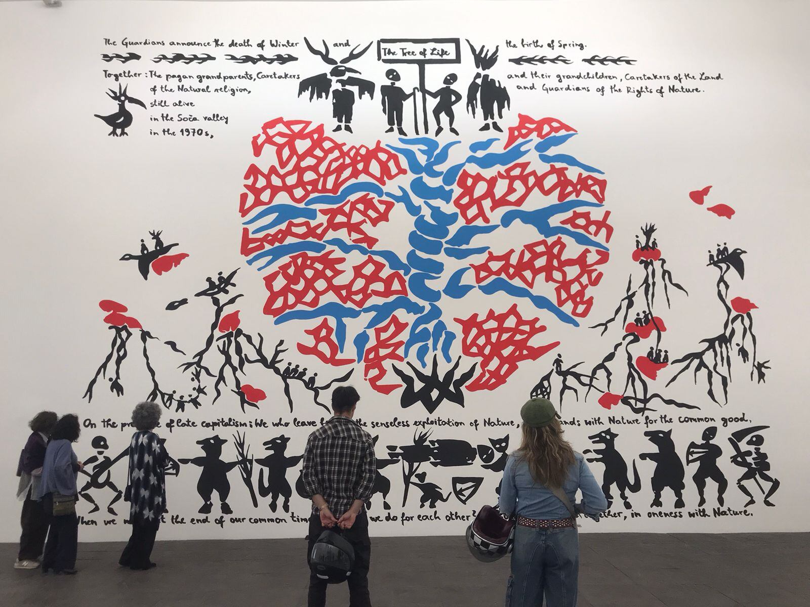 Mural que forma parte de la exposición Acuerdo con el mundo natural. ( Foto: Caracol Radio )