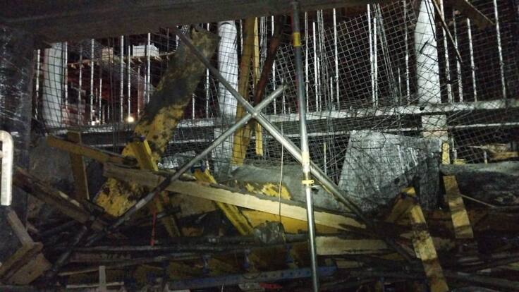 5 heridos tras desplome de placa en la UIS