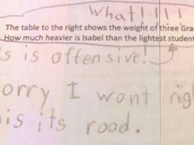 Esta niña se negó a resolver problema matemático porque ofendía a la mujer
