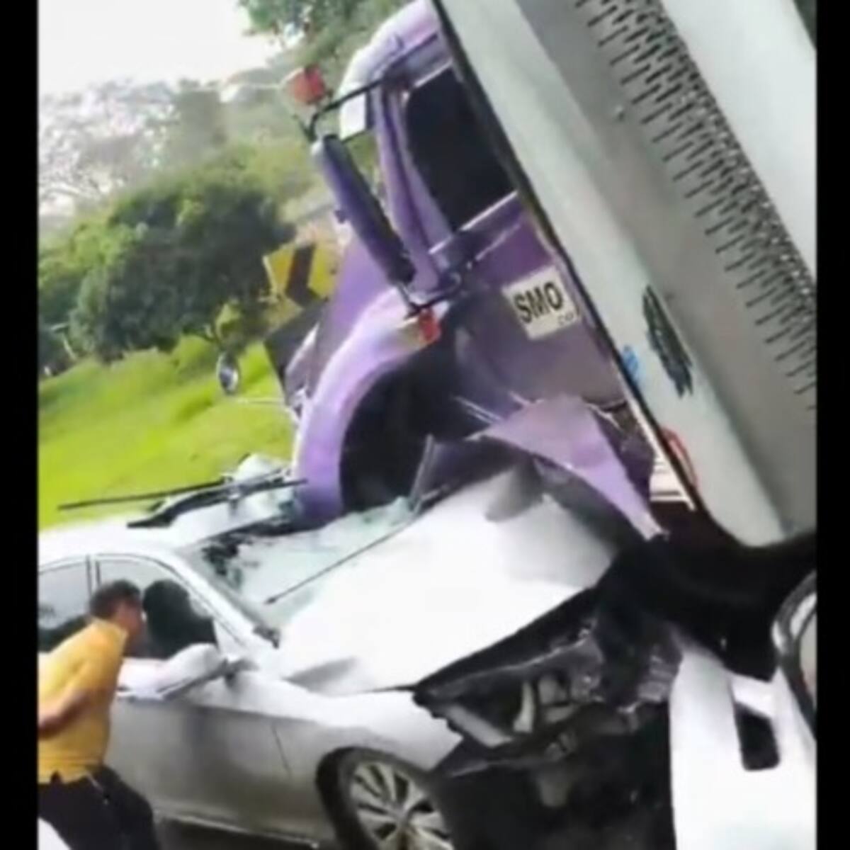 Un hombre murió en trágico accidente de tránsito en vía nacional de Santander