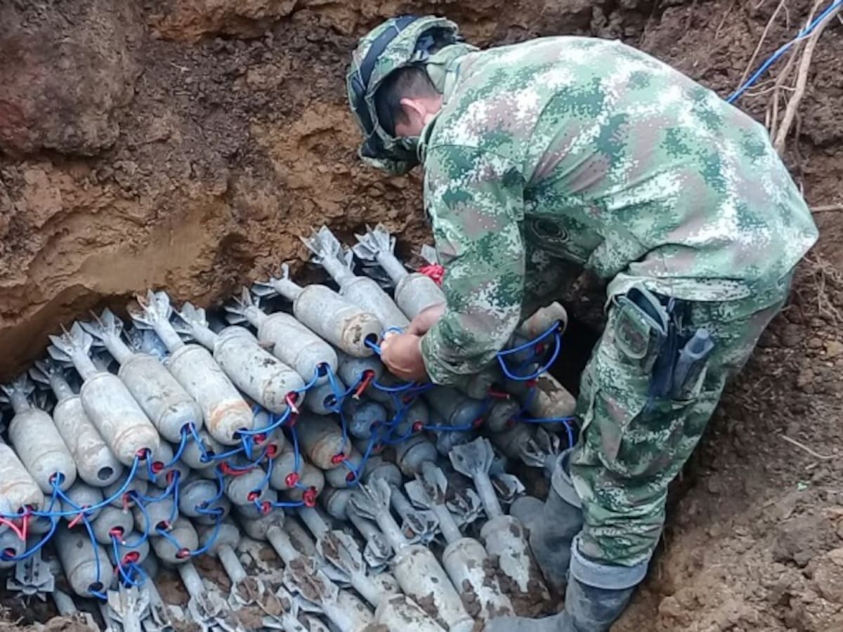 Encuentran caleta con explosivos del Eln en Nariño