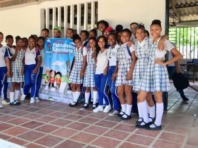 Capacitan a estudiantes como patrulleros escolares en Arjona, Bolívar