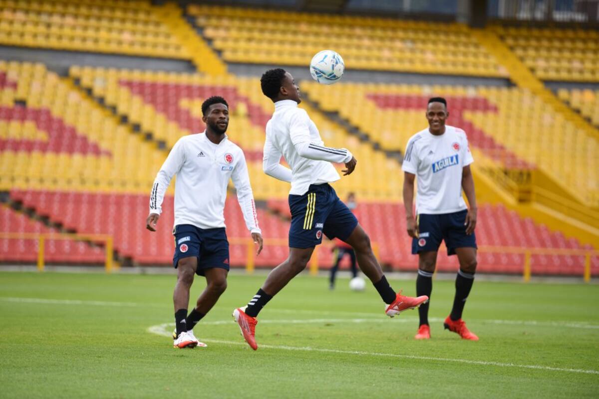 Luis Sinisterra, Jefferson Lerma y Yerry Mina.