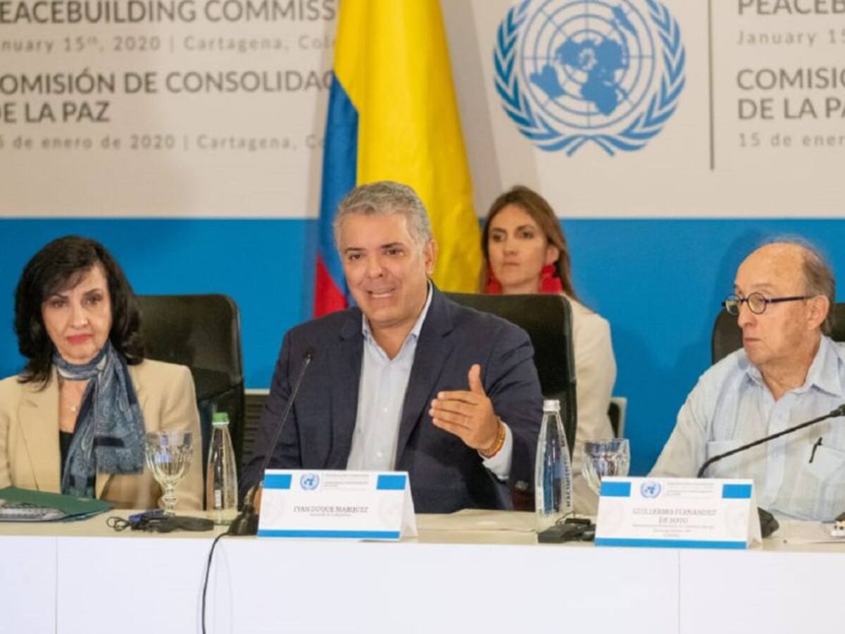 Presidente Duque pide fortalecer Fondo de Consolidación de la Paz de la ONU