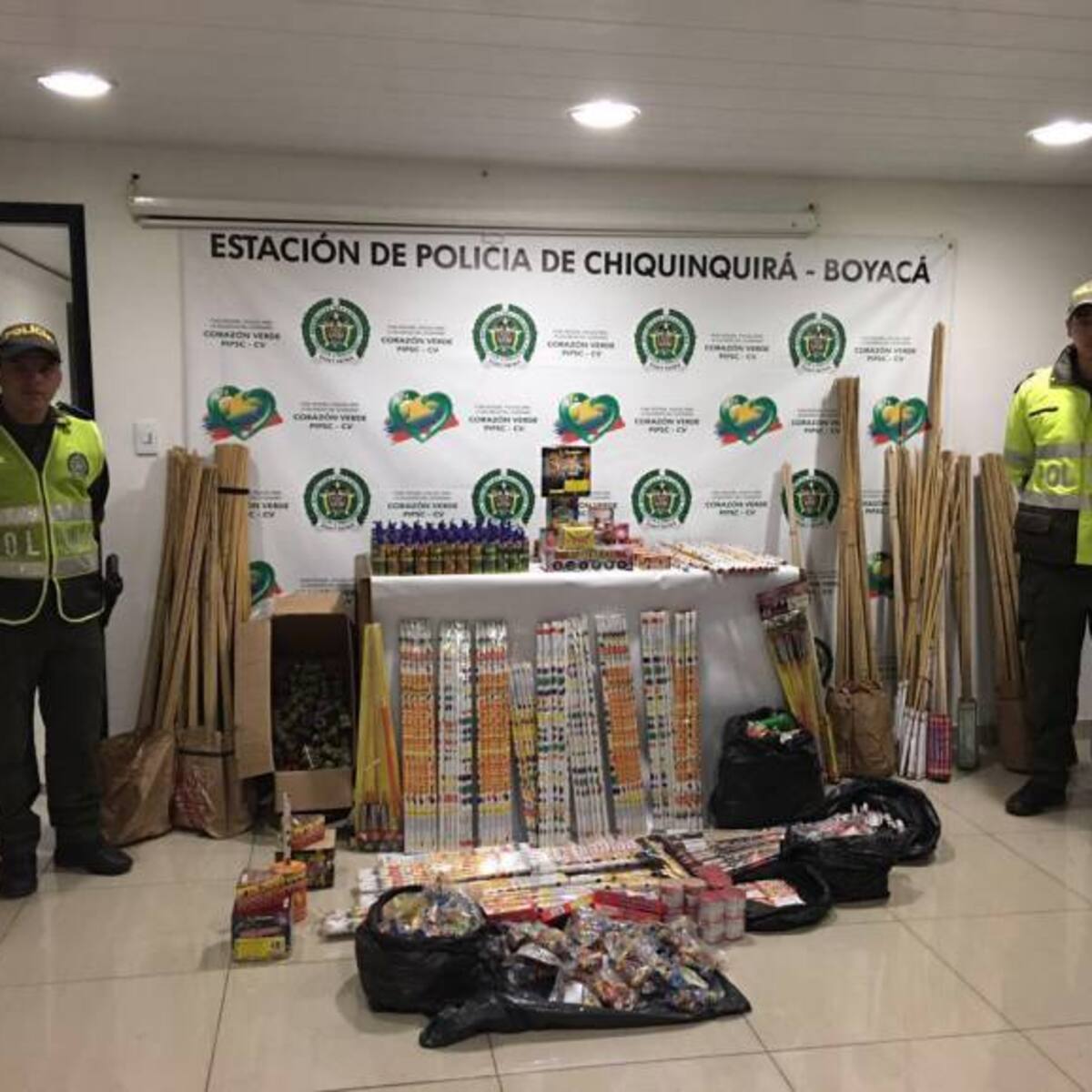En plena noche de velitas incautaron pólvora avaluada en más de 20 millones en Boyacá
