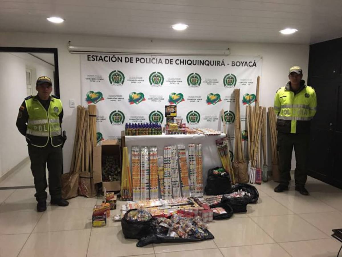 En plena noche de velitas incautaron pólvora avaluada en más de 20 millones en Boyacá