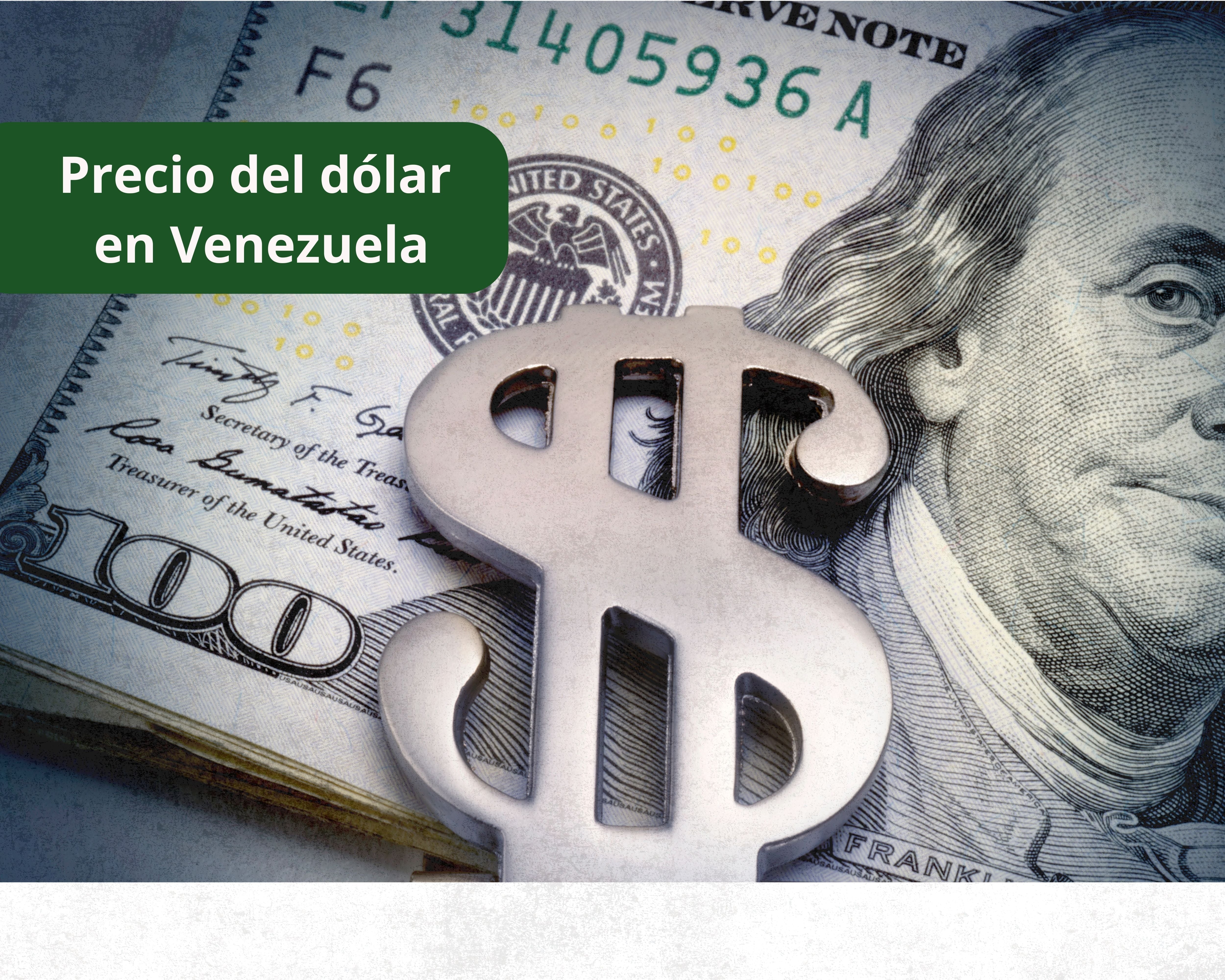 De fondo: Imagen ilustrativa del dólar, resaltando una medalla de plata encima de un fajo de billetes (Cortesía: Getty Images).