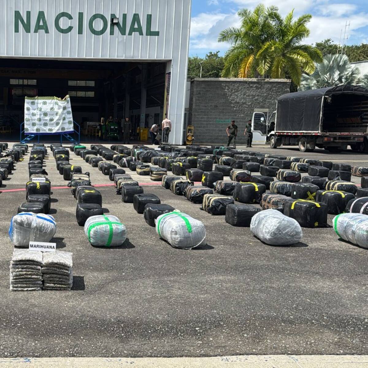 Golpe a disidencias Farc: incautan más de cuatro toneladas de marihuana en el Valle